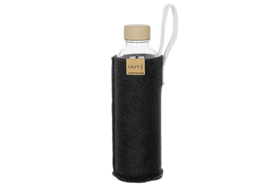 Carry Sleeve Schutzhülle für Glasflasche | Hergestellt aus reycelten PET-Flaschen | Waschbar |