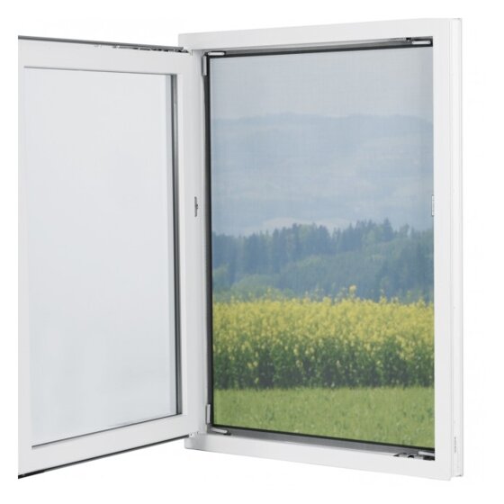 EASYmaxx Fliegengitter für Fenster „Magic Click“ | Zuschneidbar für alle Fenster bis 150 x 130 - 1