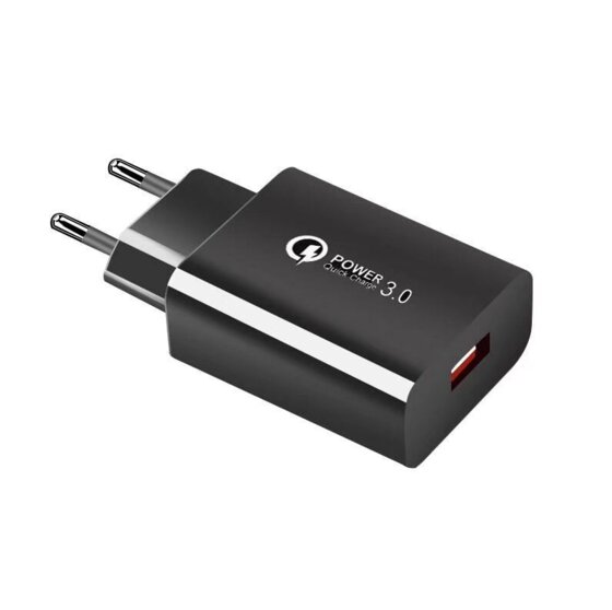 emissimo USB Schnellladegerät Ladegerät mit intelligenter Ladesteuerung bis 18 Watt