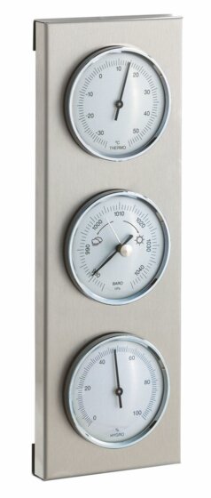 TFA-Dostmann, Edelstahl, Innen-Luftdruck, Innen-Thermometer - 3