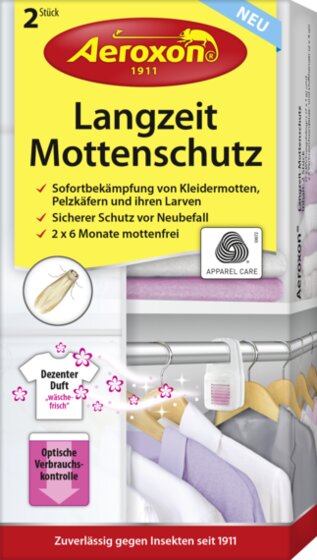 Aeroxon Langzeit-Mottenschutz, Insektenabhaltemittel, Pink, Weiß - 3