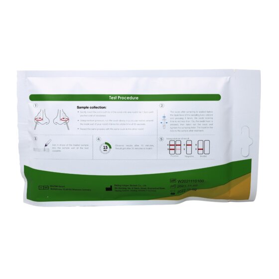 Hotgen Novel Coronavirus Selbsttest SARS-CoV-2 Antigentest Kit 1er Pack - CE0123 Nasal - 2