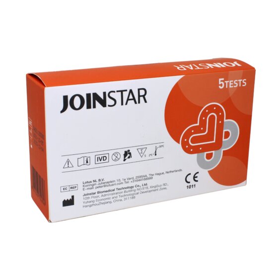 Corona-Laientest, Selbsttest für Zuhause Joinstar 5 St. SARS-CoV-2 - Kurzer Nasenabstrich CE 1011 - 2