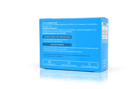 50 x Hygisun COVID-19 Antigen Selbsttest Spucktest für die Eigenanwendung CE1434 1er Pack - 3