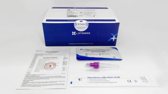 Longsee COVID-19 Corona Antigentest Schnelltest kurzer Nasenabstrich Profi 25er Pack - 3
