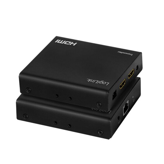 LogiLink HDMI-Extender/Splitter-Set over LAN, 70 m, 1x2-Port, 4K/60 Hz, HDR, IR, POC - 2