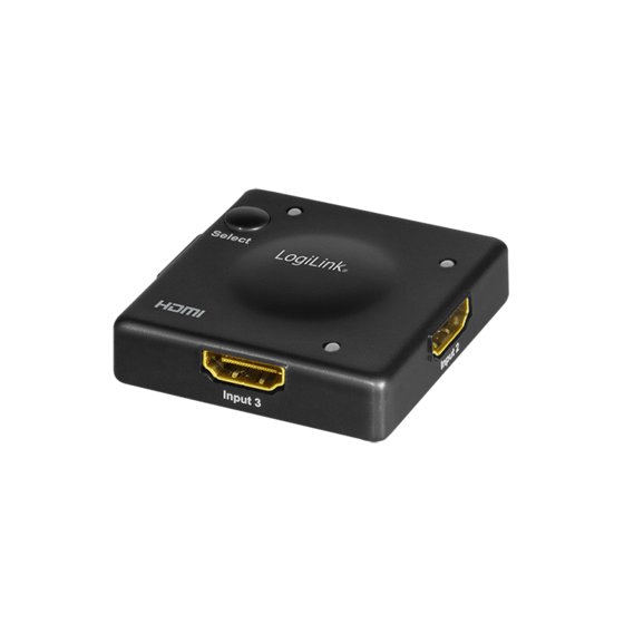 LogiLink HDMI-Switch, 3x1-Port, 1080p/60 Hz, HDCP, CEC, Mini