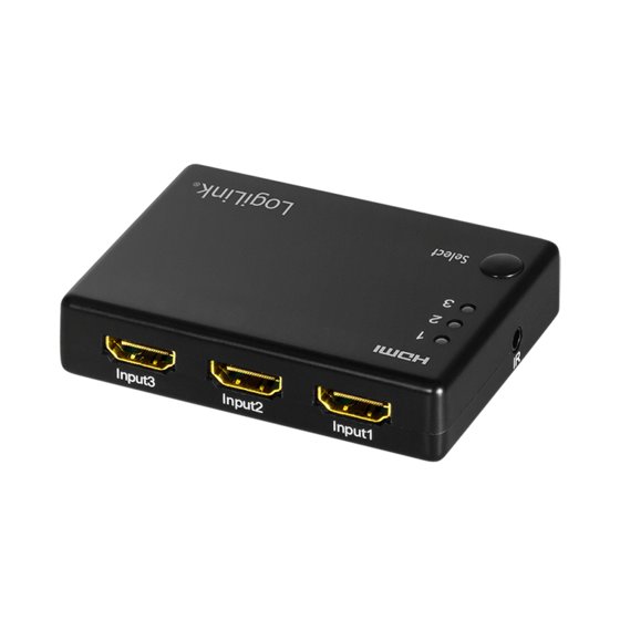 LogiLink HDMI-Switch, 3x1-Port, 1080p/60 Hz, HDCP, CEC, RC - 2