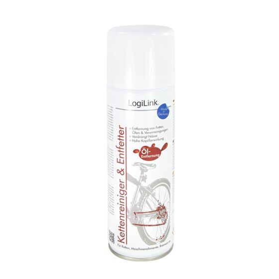 LogiLink Kettenreiniger & Entfetter für Fahrräder, 300 ml