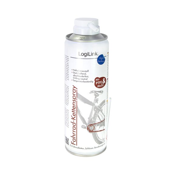 LogiLink Kettenspray für Fahrräder, 300 ml