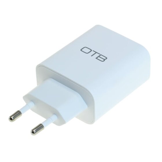 OTB Ladeadapter USB - 2,4A 2-Port Multiadapter - wei&szlig;