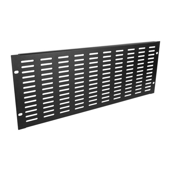 Adam Hall 19" Parts 87224 VH - 19-Zoll-U-Lüftungsblende mit vertikalen Schlitzen, 4 HE