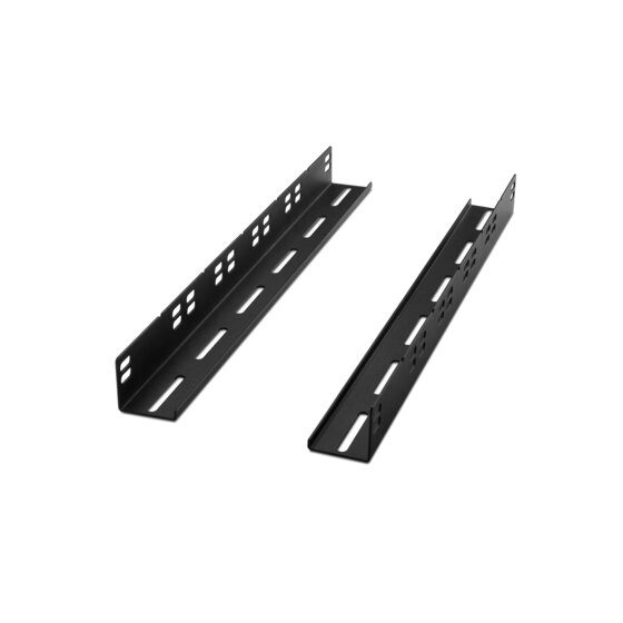 Adam Hall 19" Parts 876 TL - 19" L-Tragschienen / Tragewinkel Set, Länge 450 mm