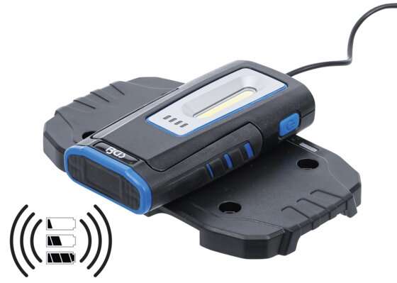 COB-LED-Werkstattleuchte mit Magnet und Haken klappbar mit induktiver Ladefunktion - 2