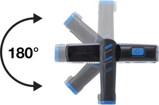 COB-LED-Werkstattleuchte mit Magnet und Haken klappbar mit induktiver Ladefunktion - 3
