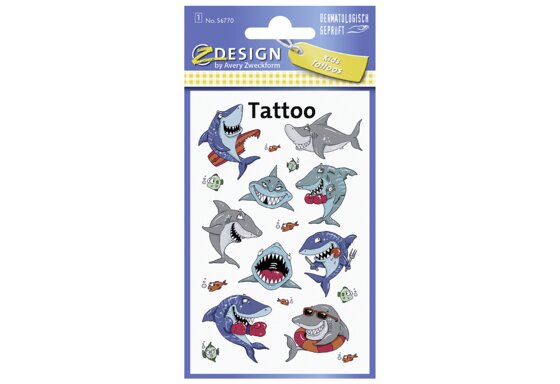 AVERY ZWECKFORM Tattoos 56770 Haie 1 Bogen