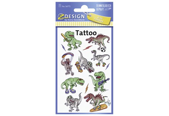 AVERY ZWECKFORM Tattoos 56772 Dinos 1 Bogen