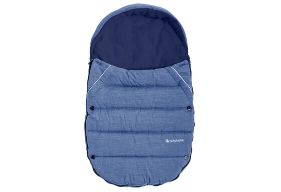 Altabebe AL2004P-49 Winterfußsack für Babyschale und Autositz, marine/marine, blau 350 - 1