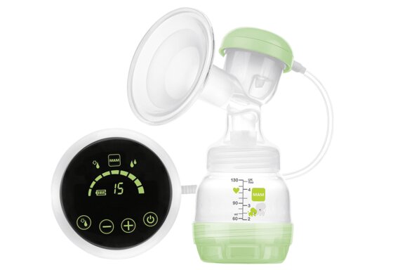 MAM 2in1 Milchpumpe – Flexible Nutzung als Handmilchpumpe oder als elektrische Milchpumpe –