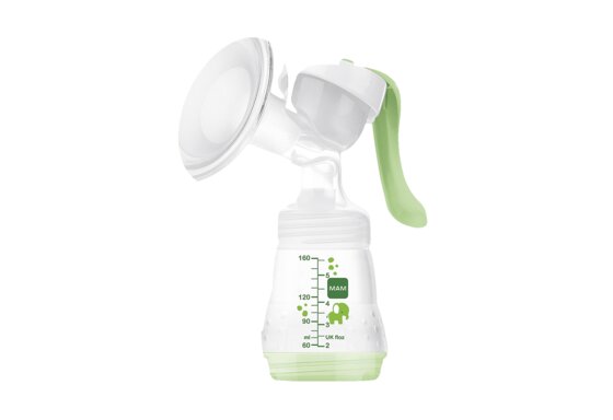 MAM Handmilchpumpe – Komfortable und kompakte Milchpumpe, einzigartig upgradebar – Handpumpe