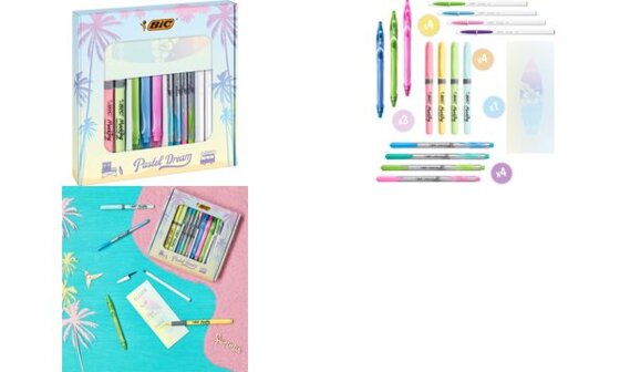 BIC Schreibset "Pastel Dream Kit" mit Notizbuch, 16-teilig (5103760)