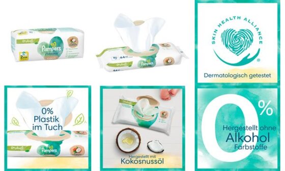 Pampers Feuchttücher Harmonie Coconut, 3 x 44 Stück (6430839)