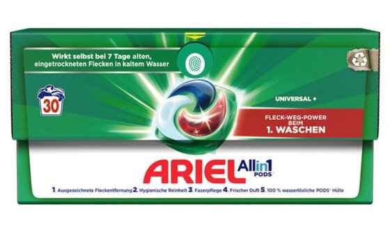 ARIEL 3in1 PODS Waschmittel UNIVERSAL, 30 WL in Kartonbox (6430782)