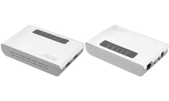 DIGITUS 2-Port USB 2.0 Wireless Multifunction Network Server (11007885)