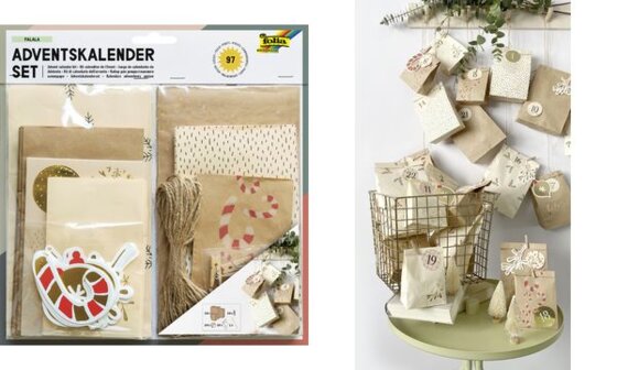 folia Adventskalender-Set FALALA, 97-teilig (57907017)