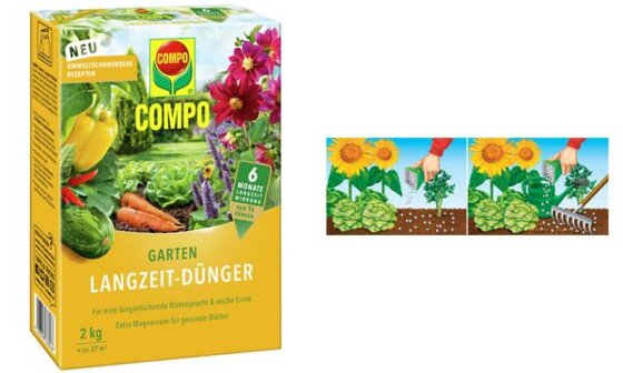 COMPO Garten Langzeit-Dünger, 2 kg (60010174)