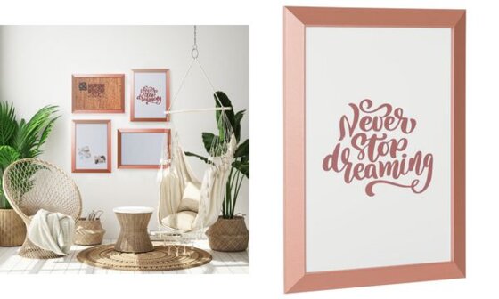 Bi-Office Design-Weißwandtafel Kamashi "NEVER STOP DREAMING" (70030233)