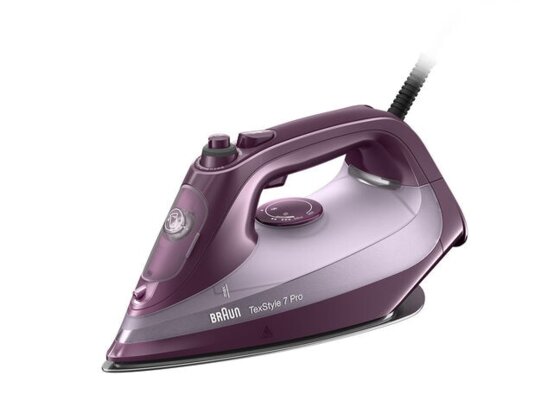 Braun TexStyle 7 Pro SI 7181 VI: Dampfbügeleisen, EloxalPlus Sohle, 230 g/min, Violett - 1