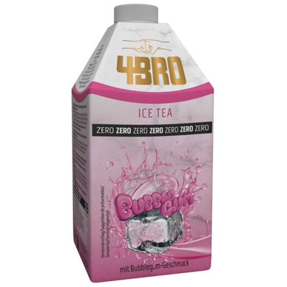 4BRO Ice Tea Bubble Gum Zero 500ml Inhalt: 500ml