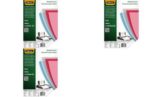 Fellowes Deckblatt, DIN A4, PET, transparent, 0,15 mm (5312347)