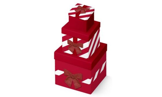 Clairefontaine Geschenkboxen-Set "Geschenk", 3-teilig (87002109)