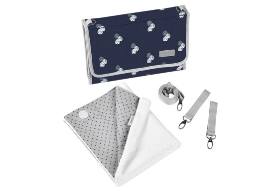 BÉABA, Baby Wickeltasche, Wickelunterlage aus 100% Baumwolle, für unterwegs, mit Fächern für - 3