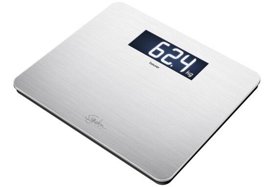 Beurer GS 405 Signature Line Edelstahlwaage, Glaswaage mit hochwertiger Edelstah
