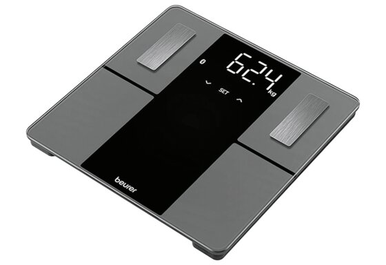 Beurer BF 500 Diagnosewaage mit Bluetooth, digitale Körperwaage mit App, Ermittl