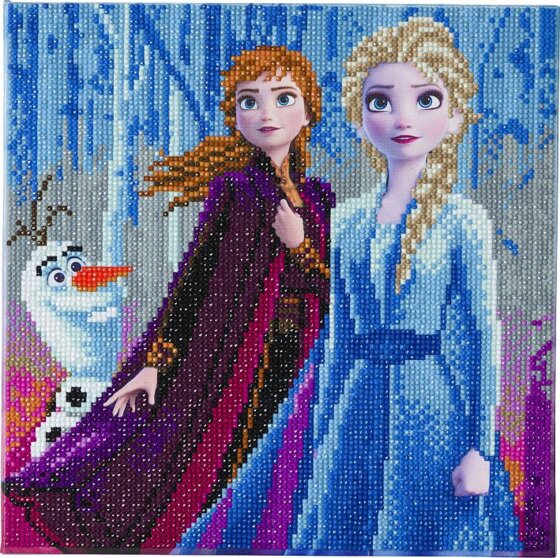Crystal Art Bild 30x30cm Elsa, Anna & Olaf Disney Die Eiskönigin