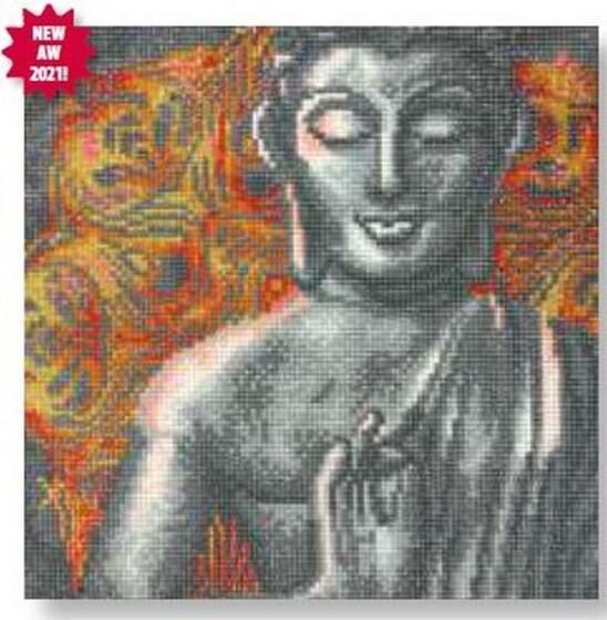 Crystal Art Bild 30x30cm Beautiful Buddha