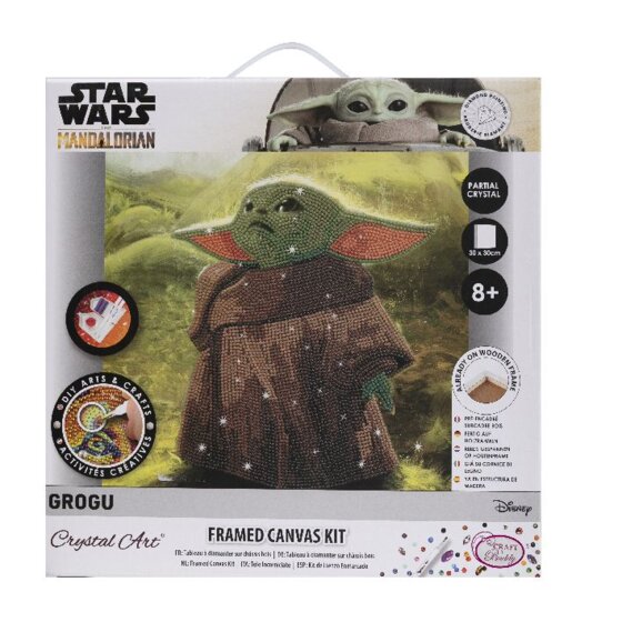 Crystal Art Bild 30x30cm Grogu Disney Starwars